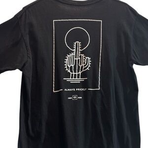 Always Prickly Cactus Graphic Tshirt  Graphic is on the back. Unisex T